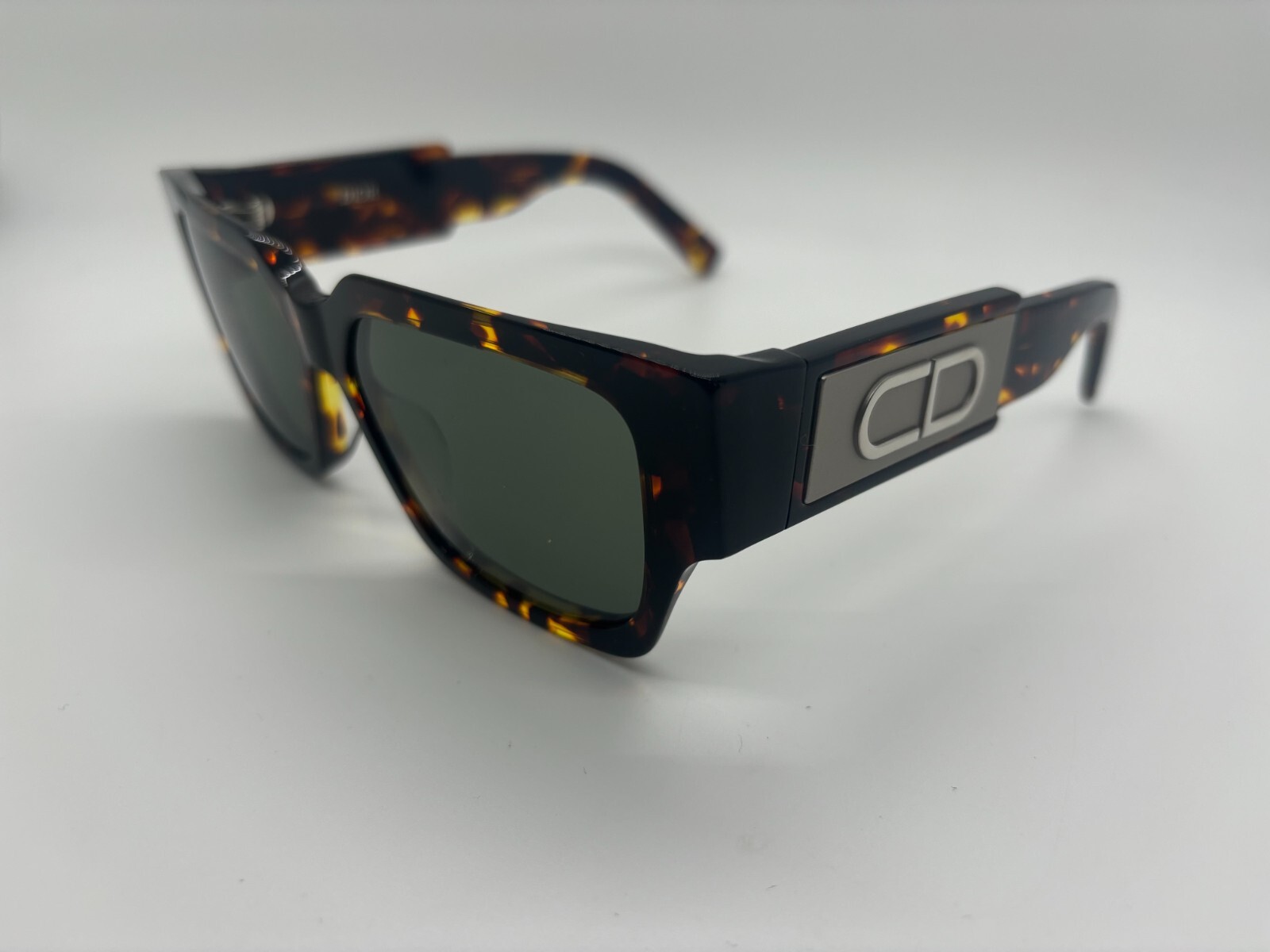 Pre-owned Dior Cd Su 24co Havana Sunglasses 55-15-140mm Comes W/ Full Set In Green