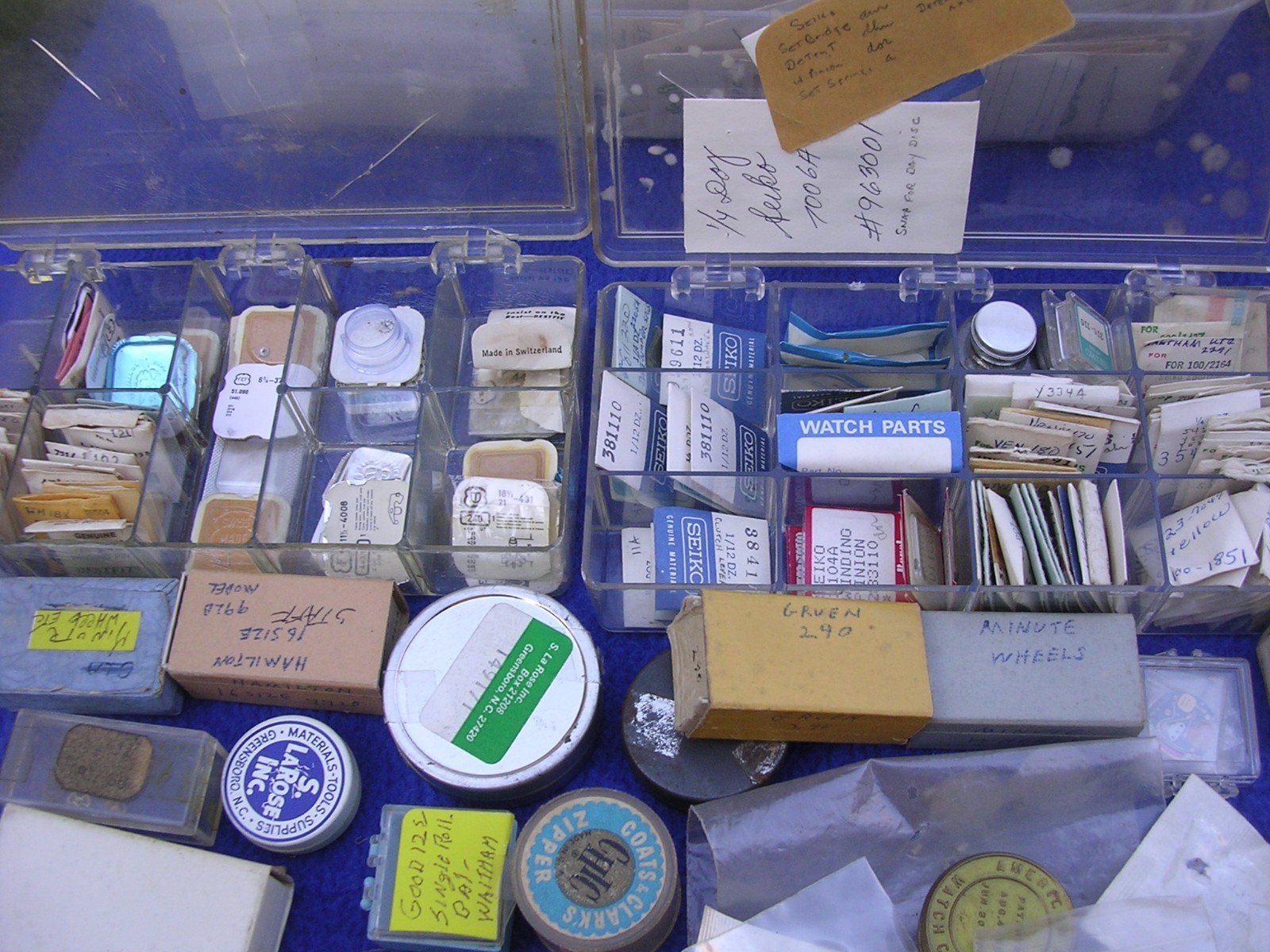 Large Mixed Lot of Vintage Watch Parts Wristwatch Pocket Movements Tools Etc