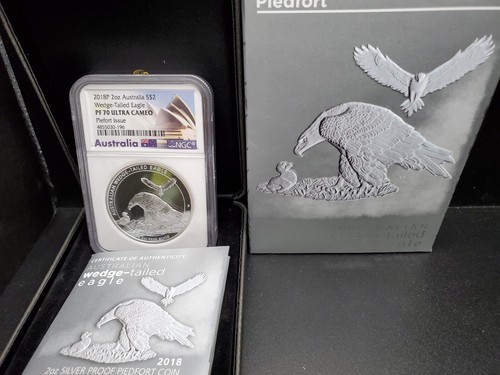 2018 P Australia 2oz S$2 Wedge-Tailed Eagle NGC PF 70 Ultra