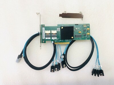 LSI 6Gbps SAS HBA 9200-8i IT Mode ZFS FreeNAS unRAID + 2*SFF-8087 SATA