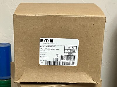 Wheelock MT4-115-WH-VNS Multitone Electronic Horn & Vertical Strobe 120 Vac 15