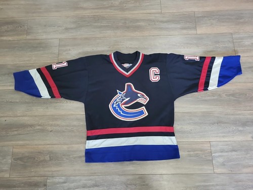 VINTAGE AUTHENTIC MARK MESSIER CANUCKS JERSEY LARGE CCM KOHO