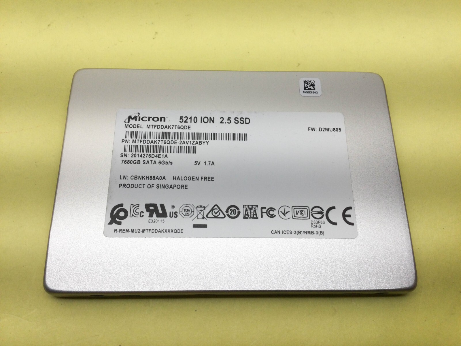 高耐久 SSD Micron 5210 ION 8TB (7680GB) Amazon.com: Micron 5210 Ion SSD | MTFDDAK7T6QDE | 7.68TB