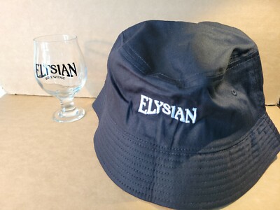 Elysian Brewing Snifter & Bucket Hat Black Logo NEW One Size Fits Most Beer