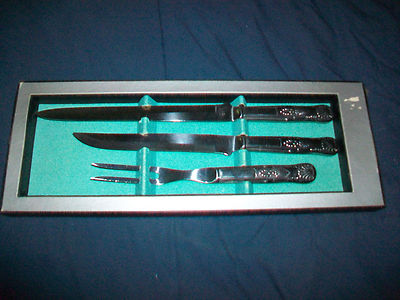 NEW Regent Stainless Meat Knife Carving Set Fork 3 Piece Set Japan