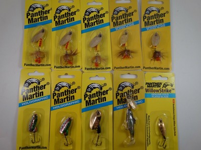 6 SWISS SWING SPINNER LURES; #2 GOLD FLASH SPIN Trout,Bass,Crappie Bait; NIP