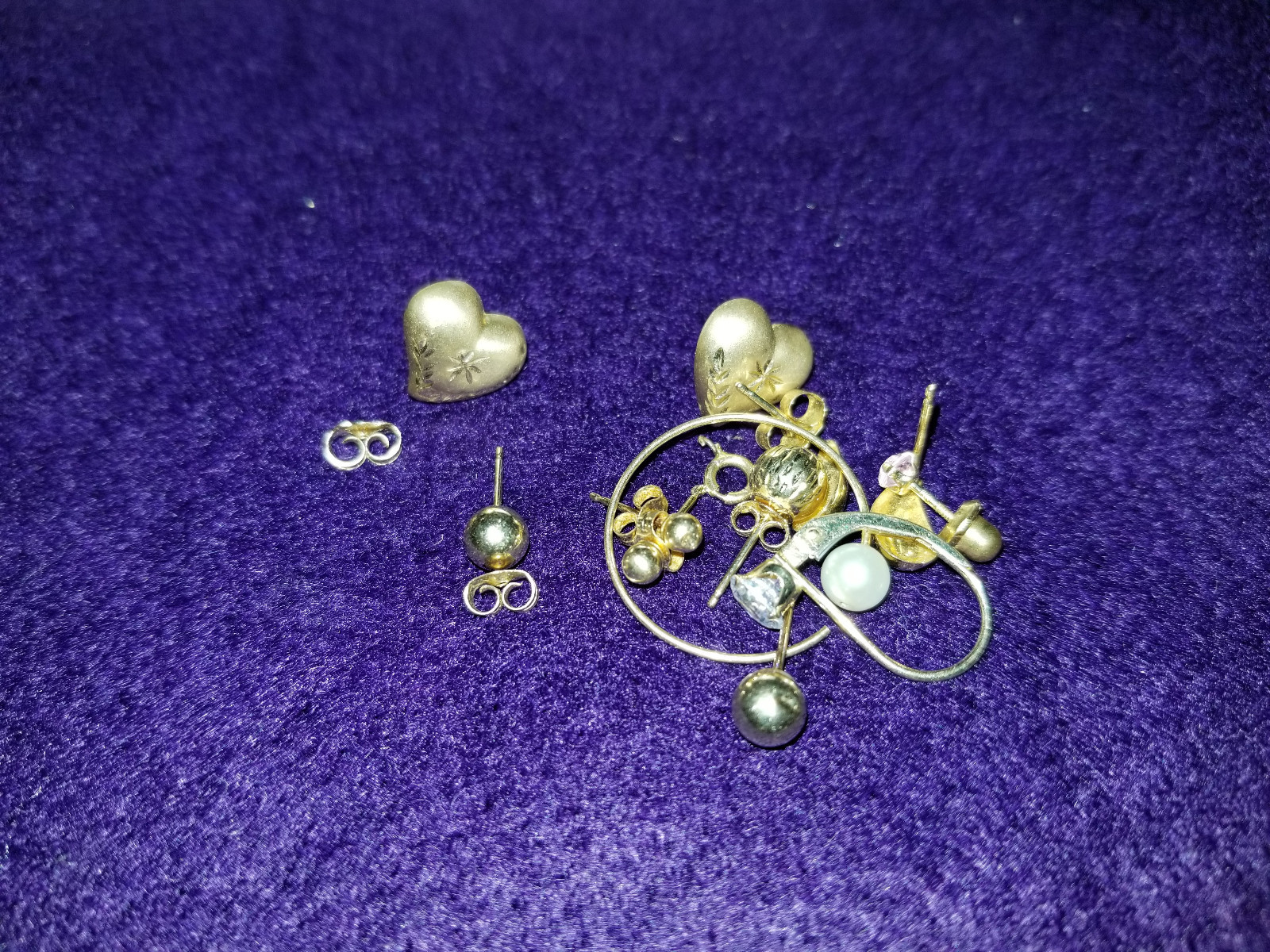 14K YELLOW & 10K WHITE GOLD JEWELRY 3.47 GRAMS OF 583 & 417 FOR SCRAP RECOVERY