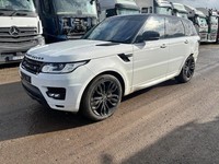 2016 LAND ROVER RANGE ROVER SPORT HSE DYNAMIC 3.0 SDV6 WHITE DAMAGED SALVAGE