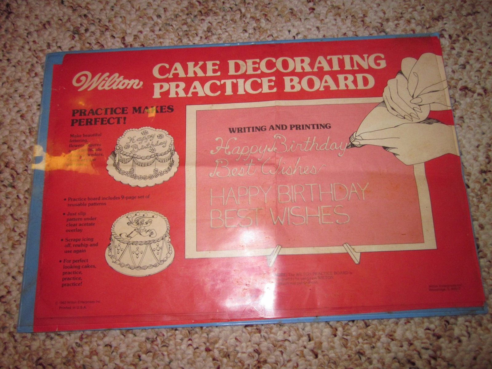 Vintage Wilton Sesame St. Big Bird(1984)Mini Cake Pan With Cake Decorating Board