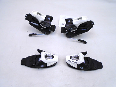 SALOMON L4081880012 L C5 GW J85 BLACK / WHITE JR GRIPWALK SKI BINDINGS