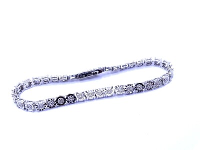 90s Tennis Bracelet UD Sterling Silver