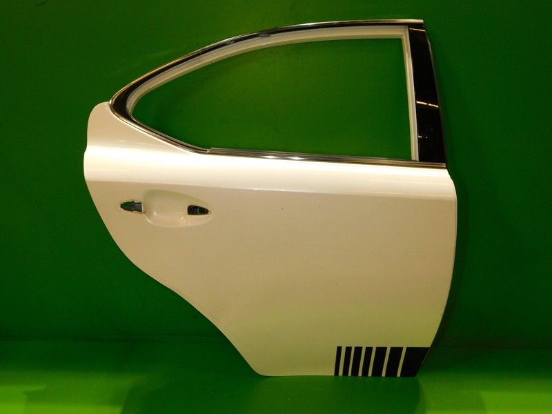 06-13 IS250 IS350 OEM passenger right rear back door shell assembly pearl white