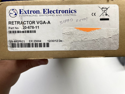 Extron Retractor VGA-A 70-678-11 VGA/ AUDIO CABLE SYSTEM