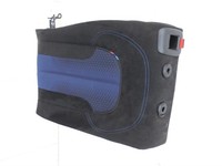 BMW F40 M135i 19-25 5T Sitzbezug Rückenpolster Rechts für Rücksitzbank Hinten Trigon Alcantara / Schwarz Blaue Naht... Vorschau 2
