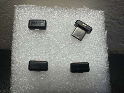 (4) Yubico YubiKey 5C Nano Two Factor Authentication USB Security Key Open Box