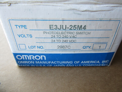 Omron E3JU-25M4 Set of Photoelectric Switch New!!! in Factory Box