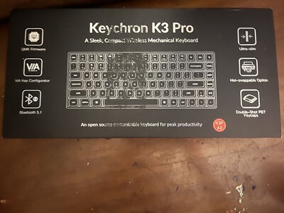Keychron K3 PRO Keyboard Mechanical RGB Backlight-BRAND NEW UNOPENED-