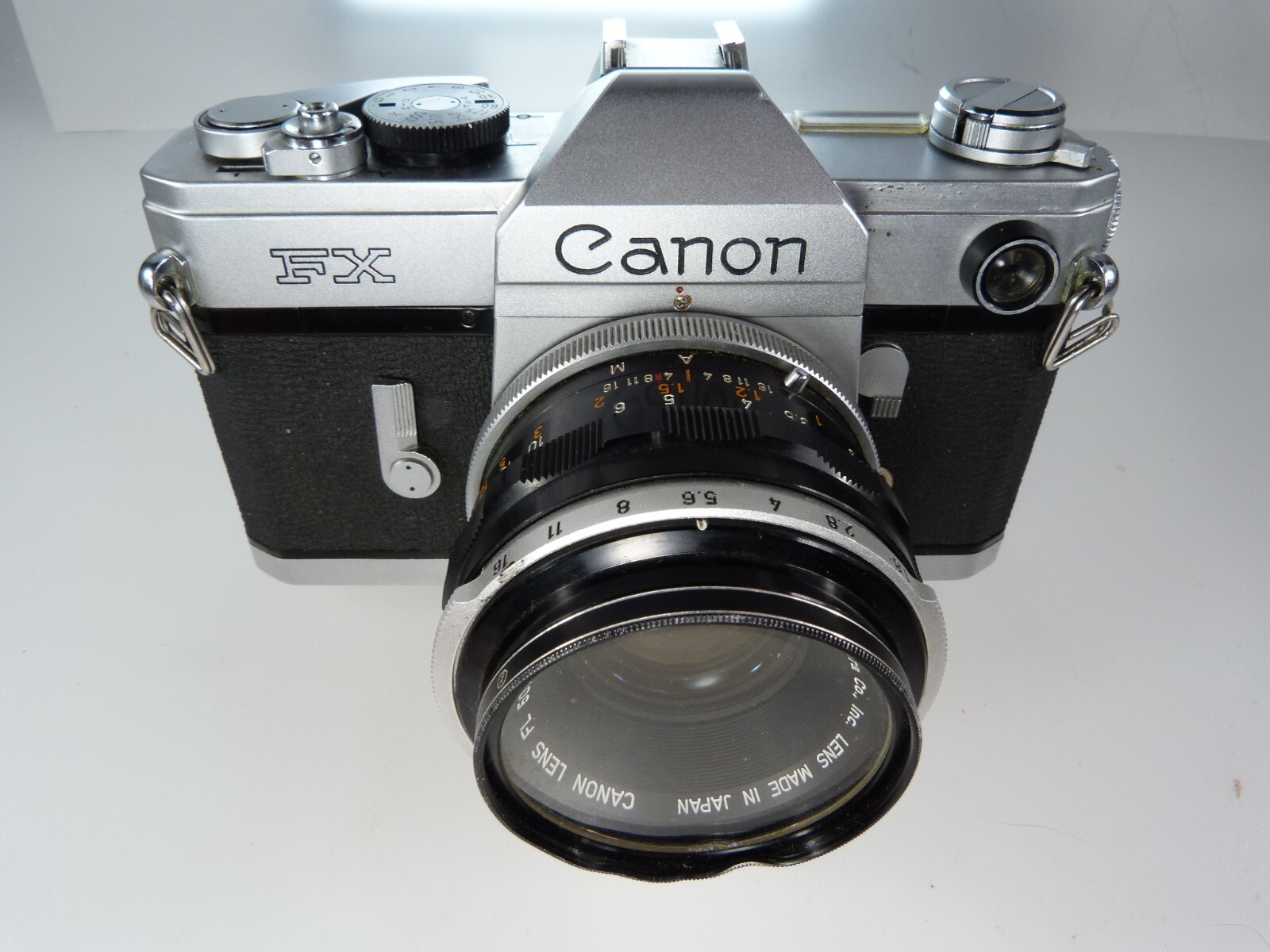 1964 Vintage Canon FX 35mm Film Camera, CANON FL 50/1.8 lens