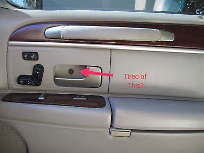 2003 lincoln town car driver door panel deals