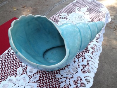 Vintage La Mirada Shell Vase/Planter signed and numbered