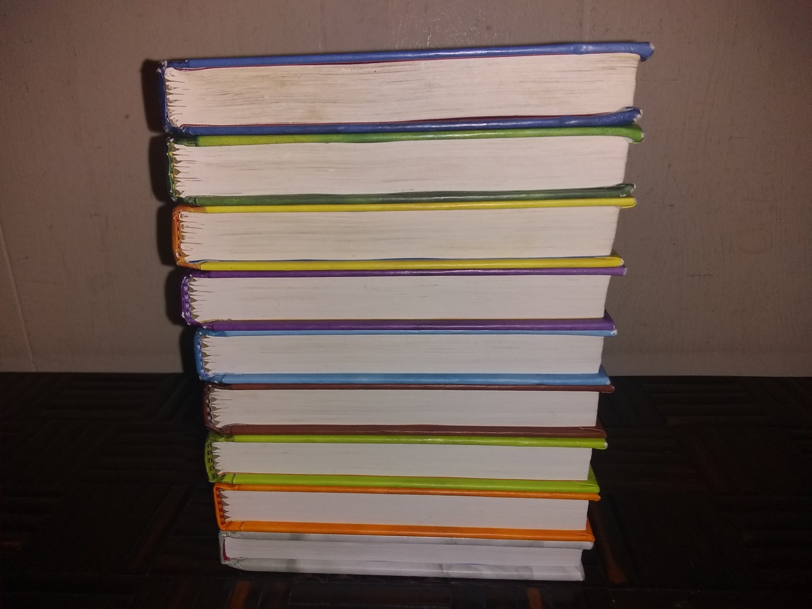 Lot of 9...Diary of a Wimpy Kid books by Jeff Kinney