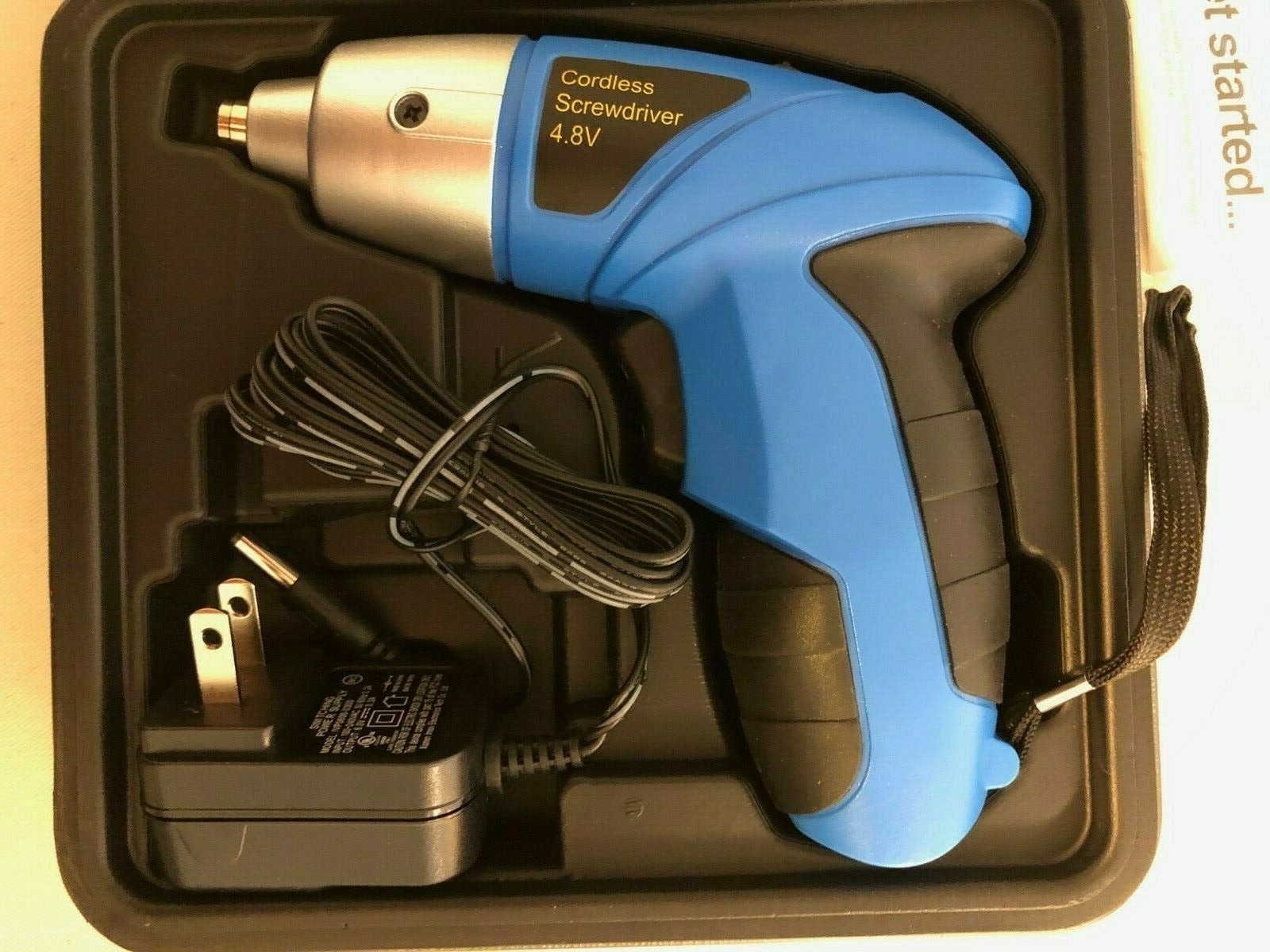 NEW! CORDLESS SCREWDRIVER 4.8V - 43 DIFFERENT SIZES & SHAPED BITS