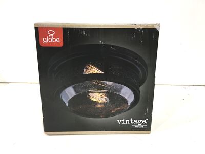 Globe Electric 44263 2-Light Wolfe Bronze Outdoor Flush Mount New