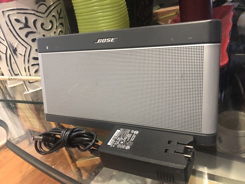 Bose Soundlink III Bluetooth Speaker - Silver -w Bose Adapter 17817613927 eBay