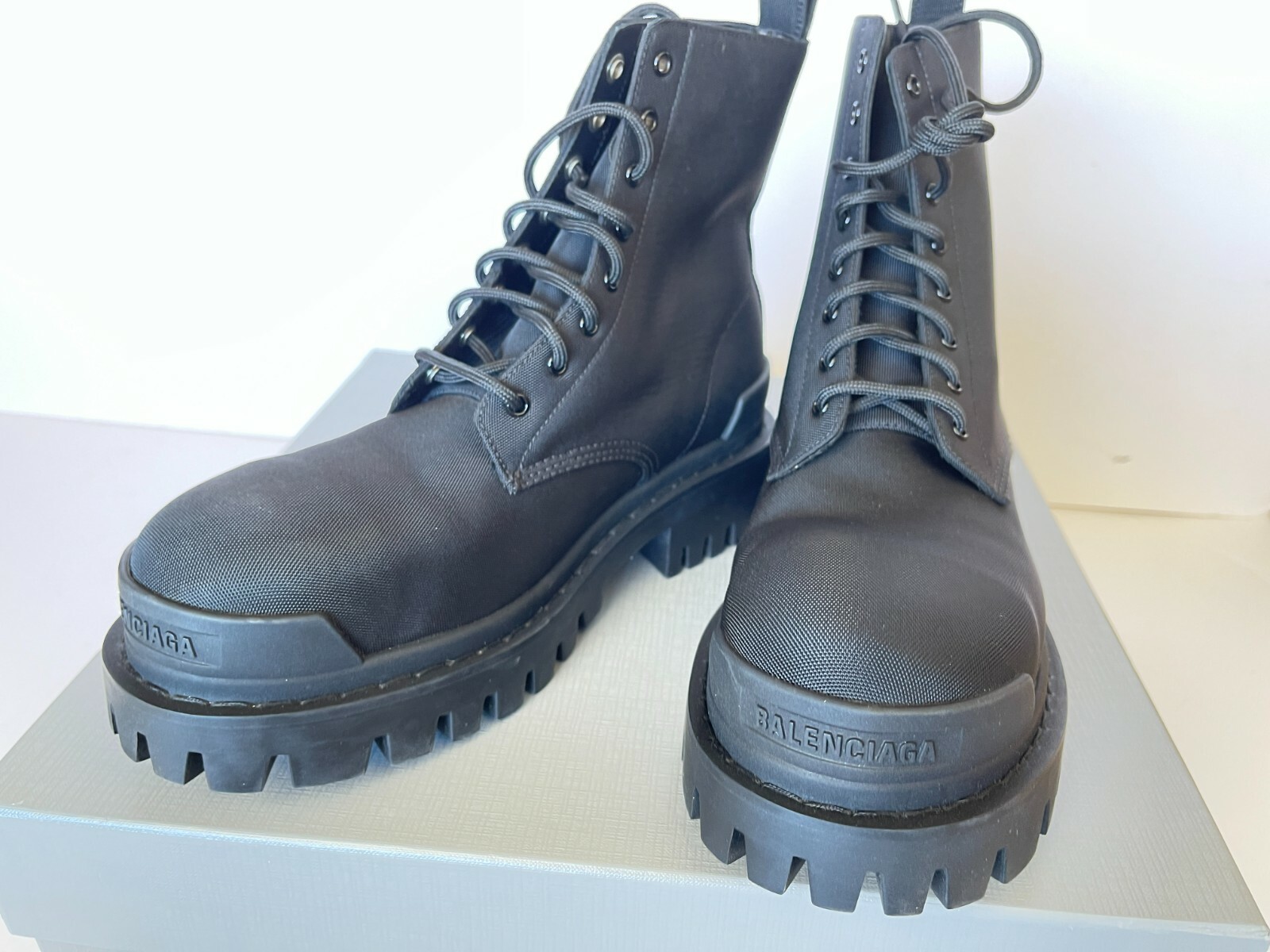 Balenciaga Strike Nylon Combat Booties Woman's US 7.5 / Eur