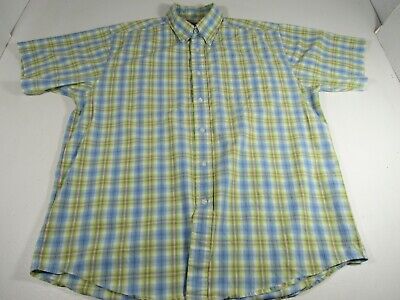 Clearwater Outfitters 100%Cotton Men's Size L Plaid Short-Sleeve Button-Up Shirt