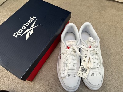 NIB Reebok Club C 85 White Light Gray Gum - Womens 9