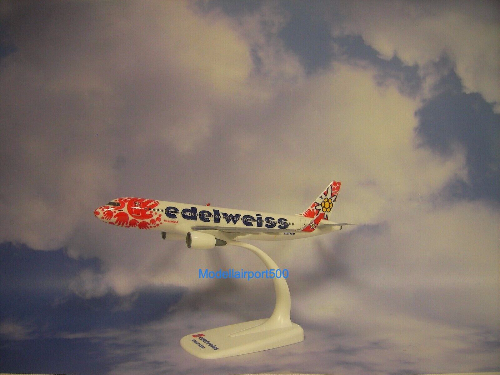 herpa Airbus A320 エデルワイス 1/500 herpa wings 1/500 (ダイキャスト製) A320 エーデルワイス航空