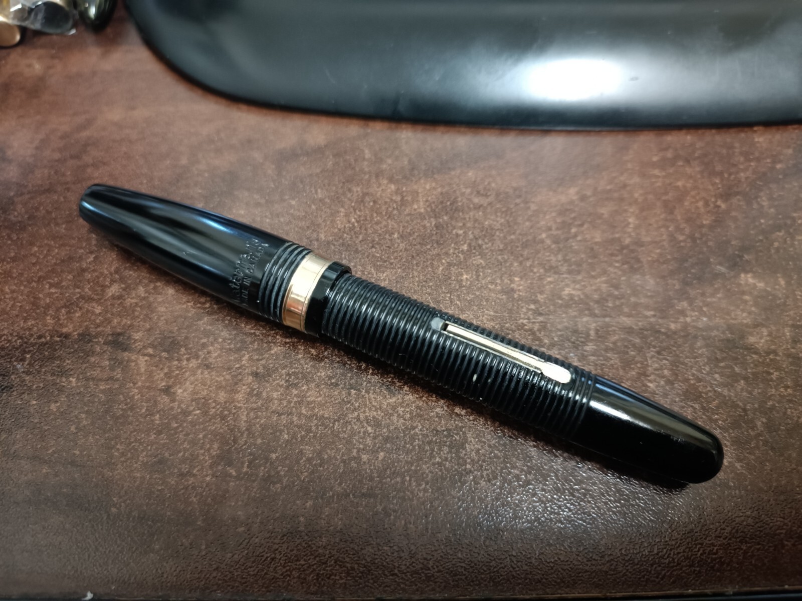 VINTAGE WATERMAN 100 YEAR RIBBED OVERSIZED FOUNTAIN PEN