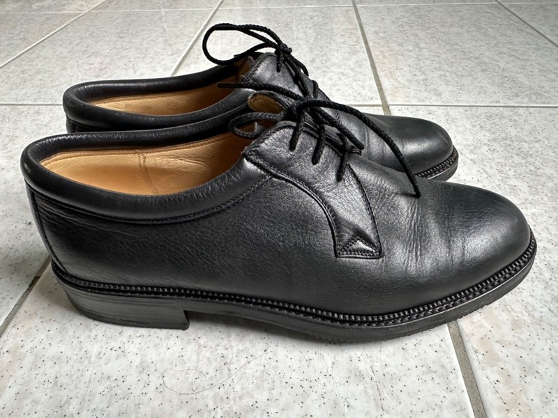 Gravati Ital. Herren SchnÃ¼Rschuh Halbschuh Leder Schwarz Gr. 7 Gepflegt