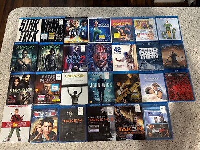 Blu Ray Movie Lot - Mix of Sealed and Like New - Some 4K Movies