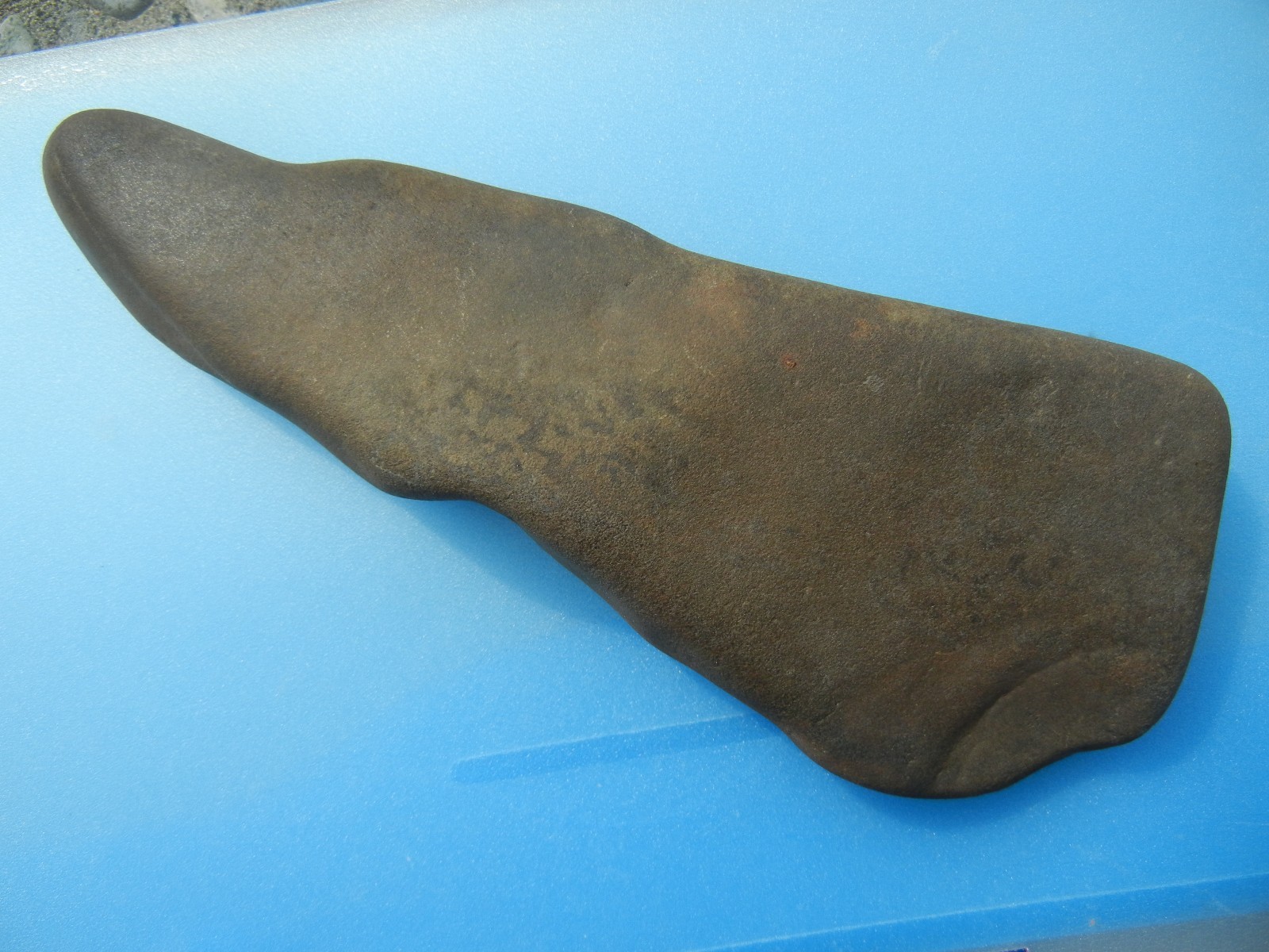 NATIVE AMERICAN INDIAN ARTIFACT STONE CLUB HEAD TOMAHAWK