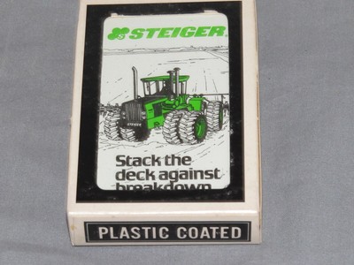 Vintage STEIGER 4WD Tractor Playing Cards Mint Unopened Deck RARE!