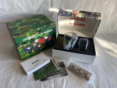 Limited Edition GORILLAZ Casio G-Shock w/ Screen Protector GA-2000GZ-3AER WATCH