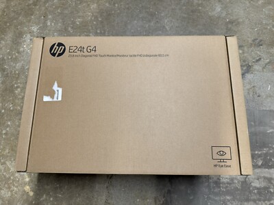 NEW - HP E24t G4 24'' Touchscreen FHD 1920x1080 60Hz 5ms LCD IPS Monitor 9VH85AA