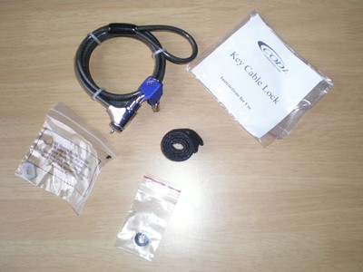 Cable Lock Key Laptop/Desktop Black CODI