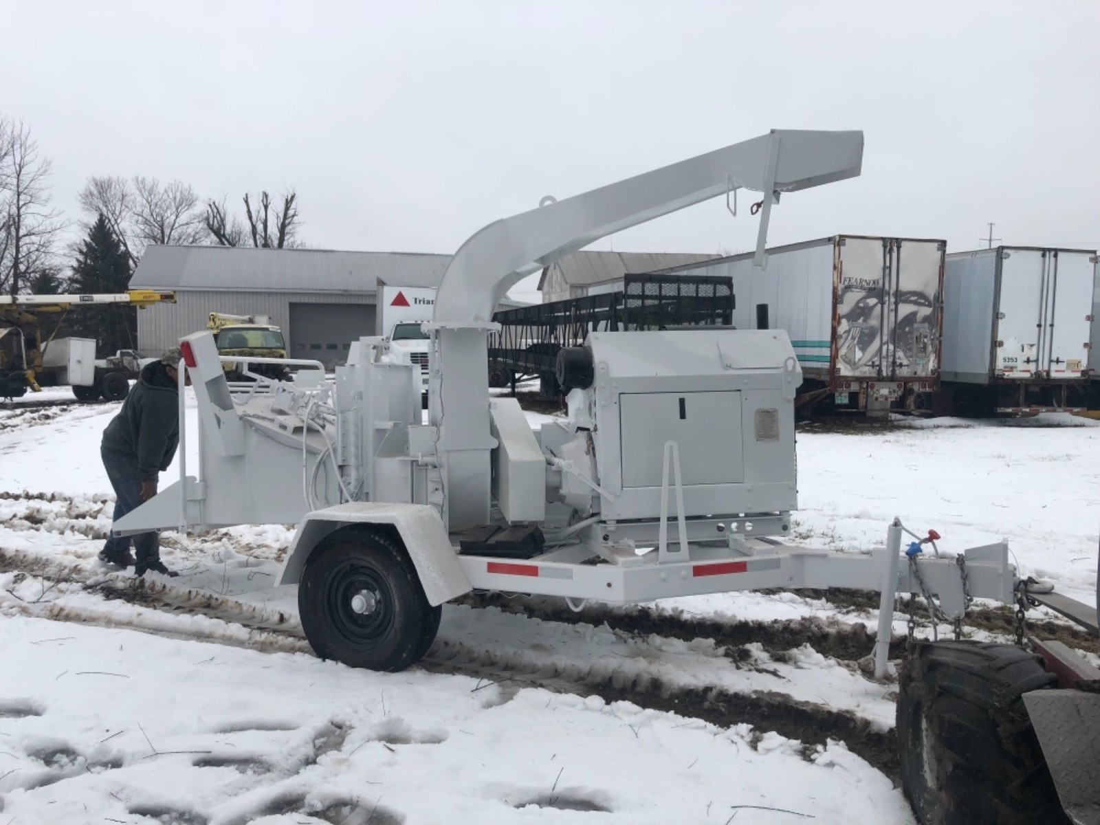 WOODCHUCK HYROLLER 1200 WOOD CHIPPER DIESEL ENGINE BOB CAT DISK DISC 12 INCH