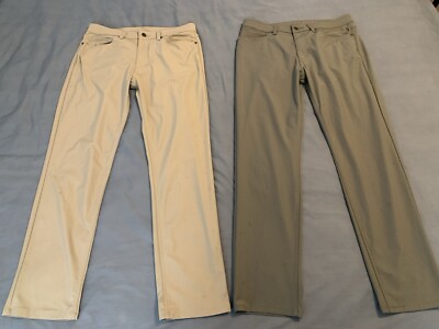 LOT OF 2 Levi's Engineered for Movement 511 Perf. Stretch Pants Mens 34x32 FLAWS