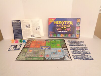 Rare Vintage 1991 Decipher Monster In My Pocket Board Game Complete