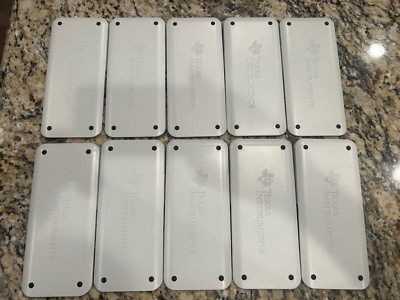 LOT of 10 Texas instrument 84 Plus CE calculator slide cover, White