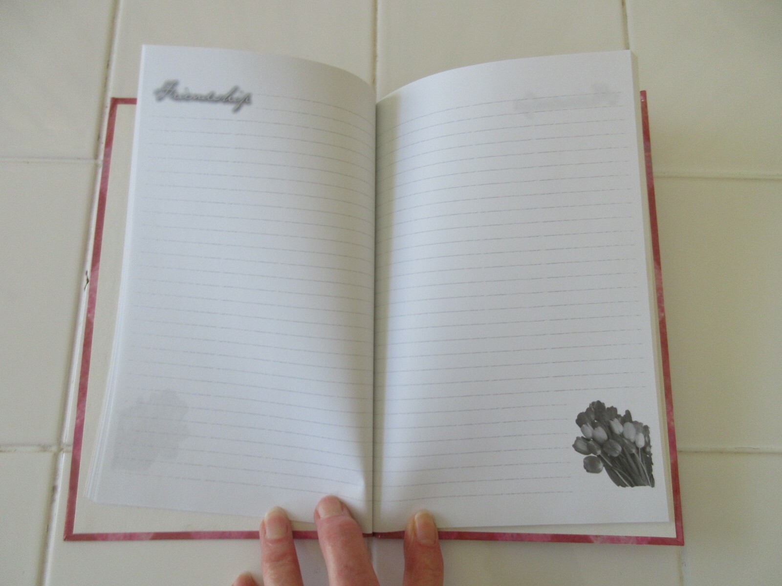 Friendship Writing Journal, 50 Ruled Sheets, 9”x5.75”, NEW