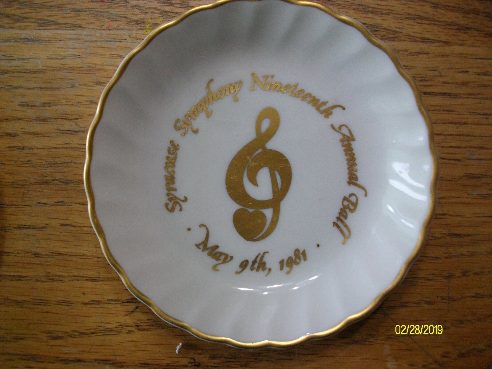 Silhouette Syracuse china  Syracuse Symphony trinket dish