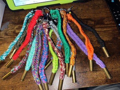 Every Day, Carrie Paracord Keychain Multicolors Pick A Color 38 Special!!!