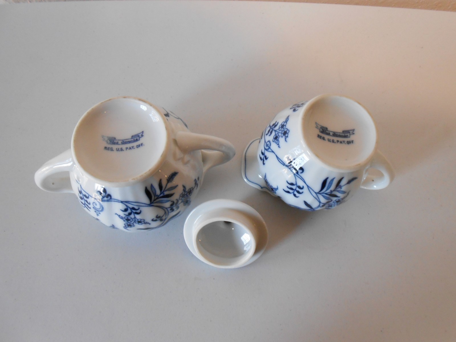 Blue Danube Creamer & Sugar