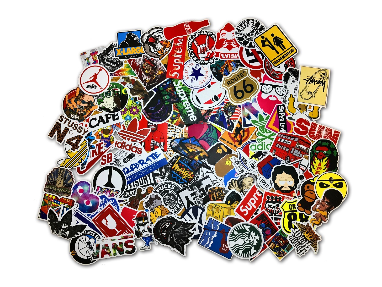 Купить Наклейки на скейтборд 100 наклейки для скейтборда бомба виниловые наклейк