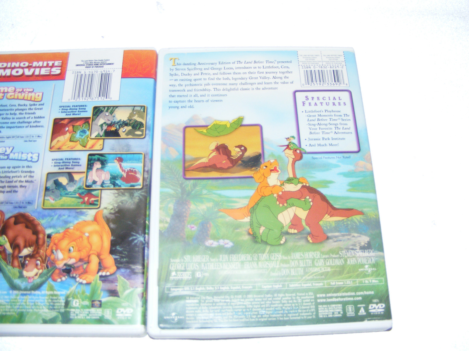The Land Before Time I, II, III, IV, V, 1 2 3 4 5 DVD LOT Animated Movie